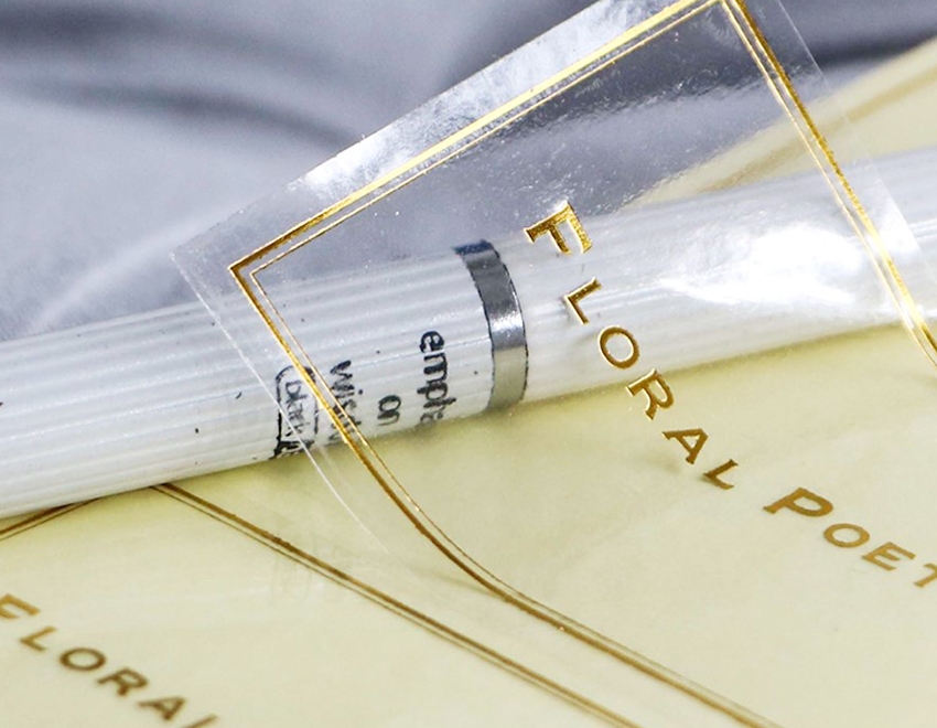 烫金透明膜标签