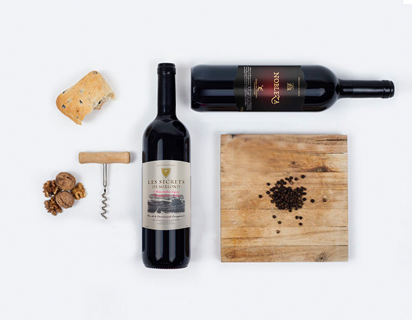 珠光纸烫金酒标